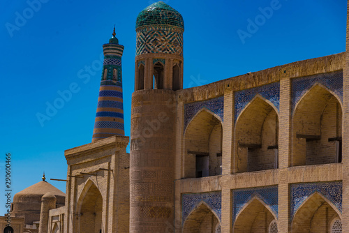 Old town Khiva with Islom Xoja Minaret, Uzbekistan photo