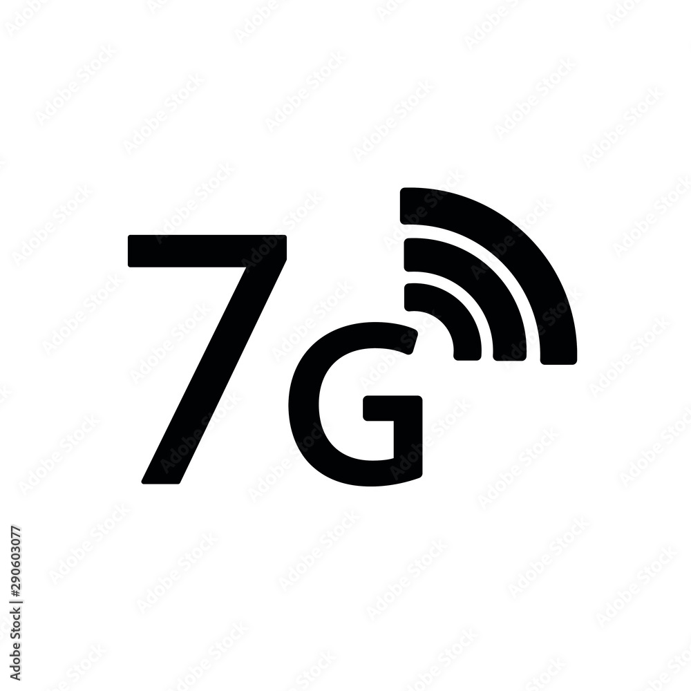 7g internet icon. icon for mobile phone or smart device. 7g internet icon. icon for mobile phone or smart device.