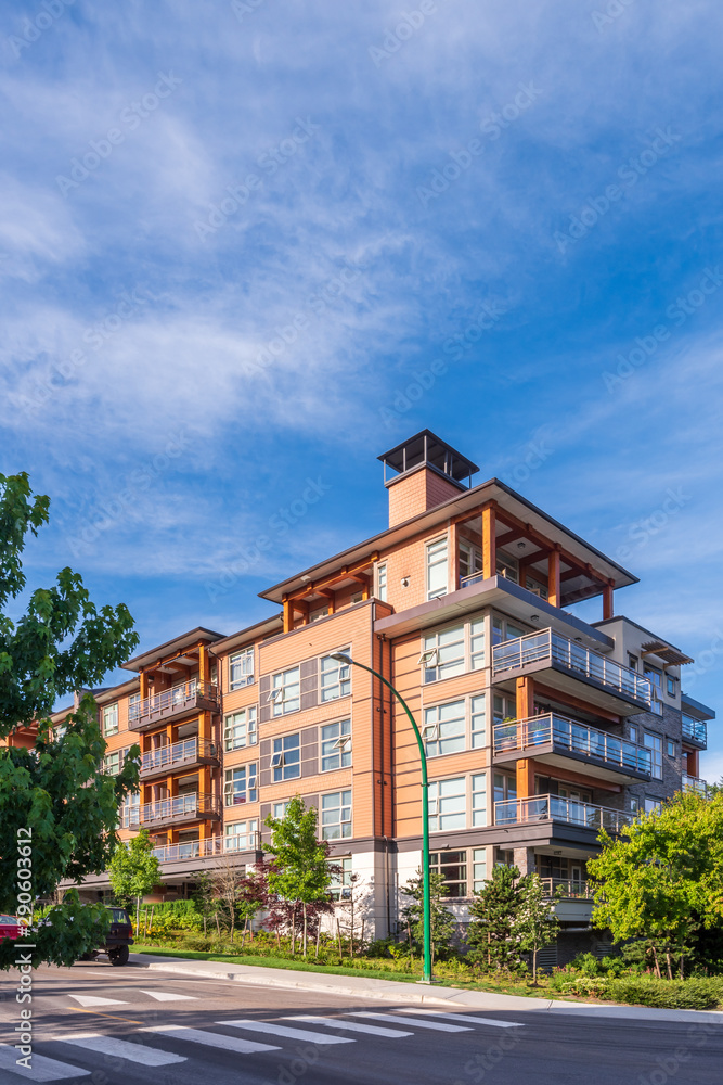 Fototapeta premium Modern Apartment Buildings in Vancouver, British Columbia, Canada.
