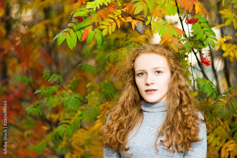 portrait happy young woman isolated