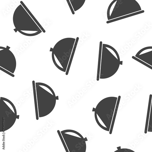  Hot food, restaurant, dining room, cafe, food reception point. Restaurant vector sign  seamless pattern on a white background.