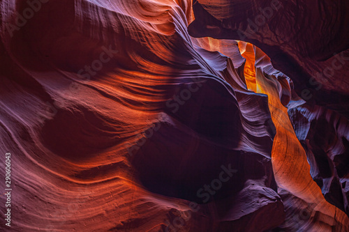 Antelope Canyon; slot canyon