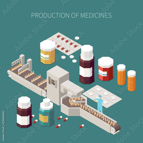 Pharmaceutical Production Concept