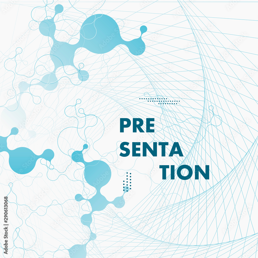 Polygonal science research technology connect DNA, atoms, molecules. Futuristic modern abstract background and presentation template Polygonal science research technology connect DNA, atoms, molecules. Futuristic modern abstract background and presentation template