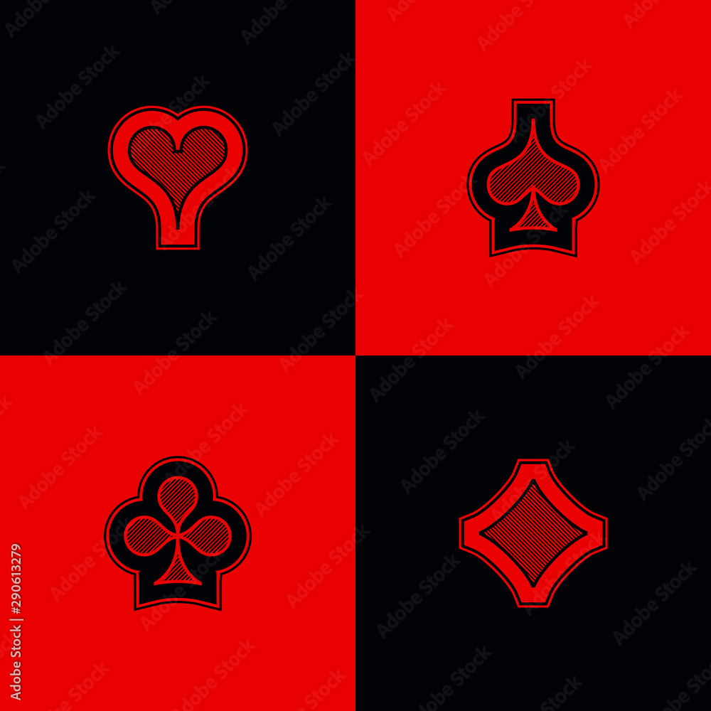 Playing Cards Suit Vector Vector Download