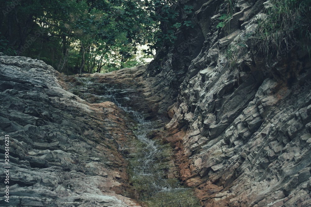 waterfall in the forest waterfall in the forest