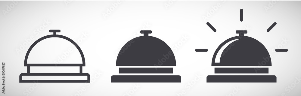 Service bell icons vector illustration Service bell icons vector illustration