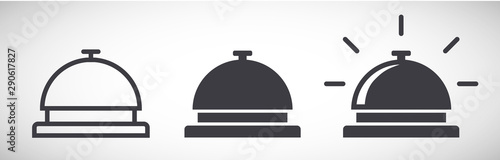Service bell icons vector illustration