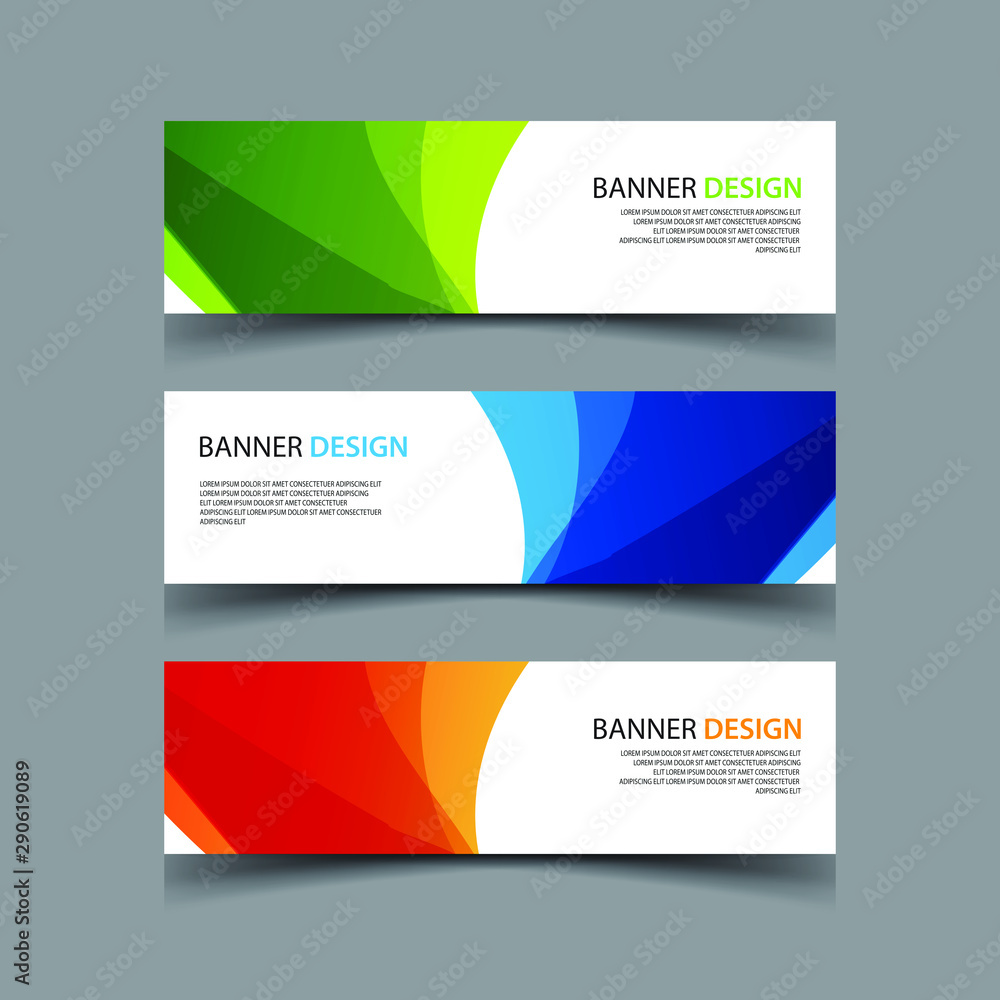 Naklejka premium Vector Abstract design banner web template