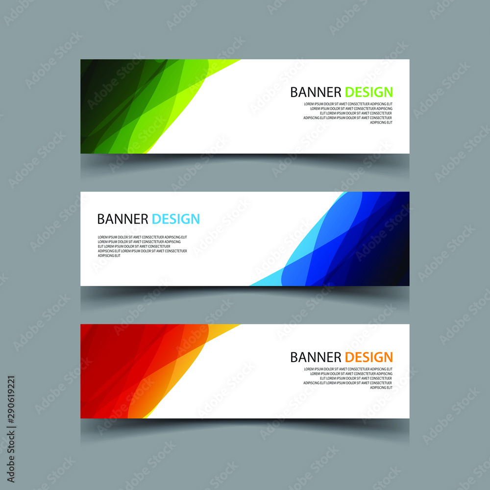 Vector Abstract design banner web template Vector Abstract design banner web template