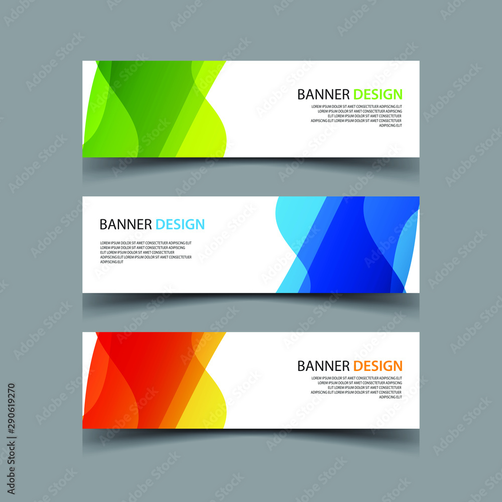 Fototapeta premium Vector Abstract design banner web template