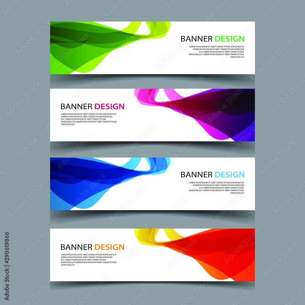 Fototapeta premium Vector Abstract design banner web template