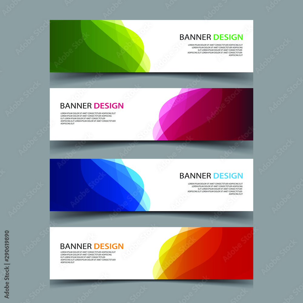 Obraz premium Vector Abstract design banner web template
