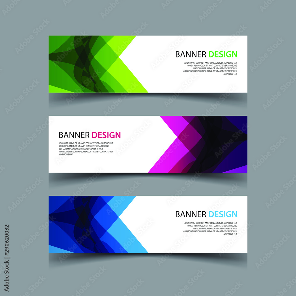 Vector Abstract design banner web template Vector Abstract design banner web template