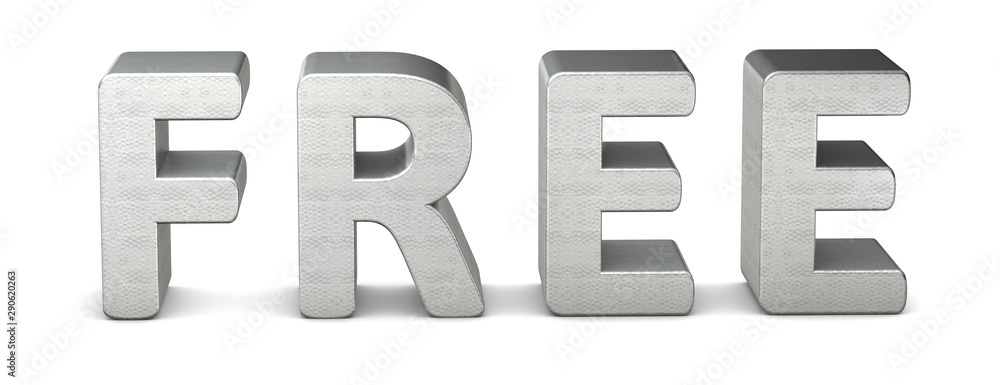 3d rendering text silver free 3d rendering text silver free