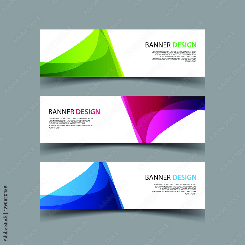 Fototapeta premium Vector Abstract design banner web template