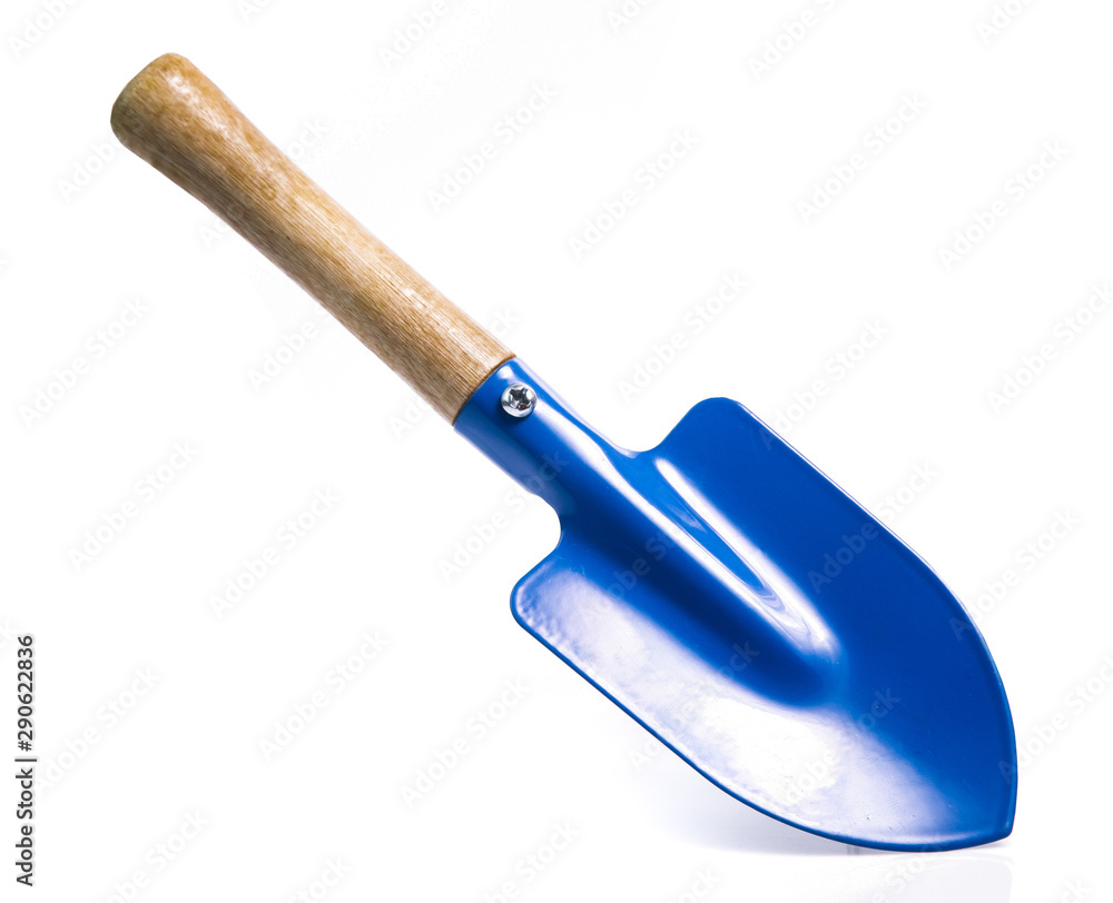 Garden tools shovel and fork isolated on white background Garden tools shovel and fork isolated on white background