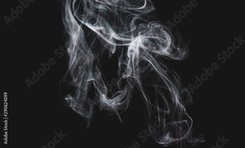 abstract smoke on black background
