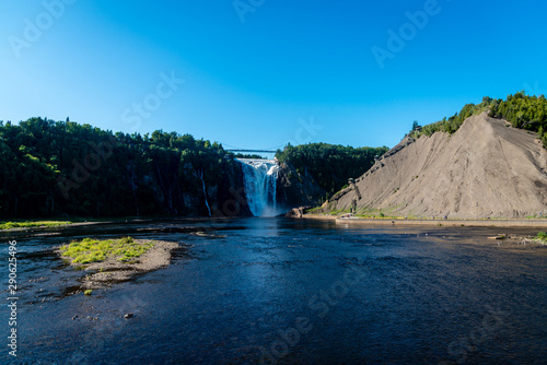 Montmorency Falls at the summer time 