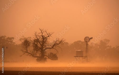 Outback Australia dust storm