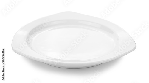 plate on white background.