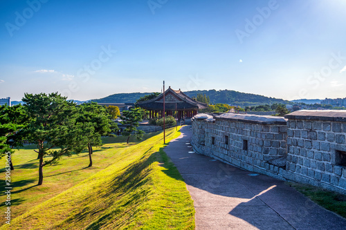 Hwaseong Fortress at suwon city south Korea 