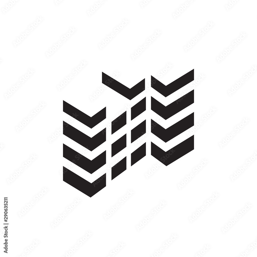 Modern creative idea of square line art building logo design vector Modern creative idea of square line art building logo design vector