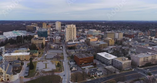 Aerial View of Towson Maryland Skyline photo