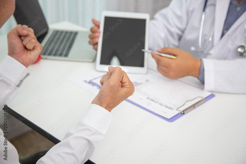Doctors are Explain About self-care table in hospital. for to have the power to fight off illness. Doctors are Explain About self-care table in hospital. for to have the power to fight off illness.