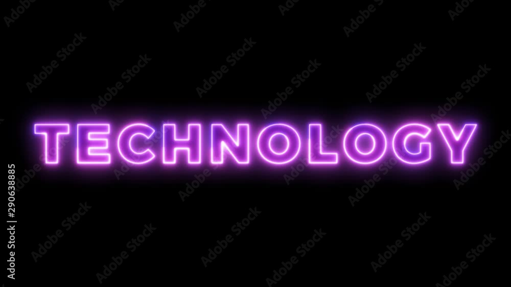 Neon light animation concept tex technology. Flat animation of UI element available in 4K FullHD and HD video 2D render footage on black background. Neon light animation concept tex technology. Flat animation of UI element available in 4K FullHD and HD video 2D render footage on black background.
