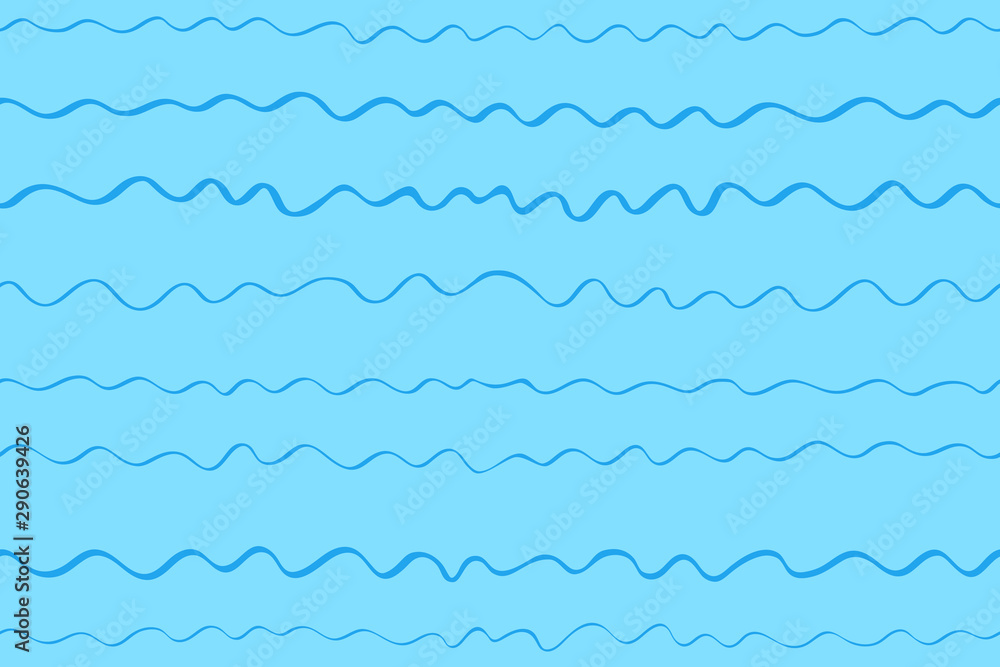 Seamless waved wallpaper. Abstract chaotic pattern. Stripe texture with lines. Sea background with waves. Print for design Seamless waved wallpaper. Abstract chaotic pattern. Stripe texture with lines. Sea background with waves. Print for design