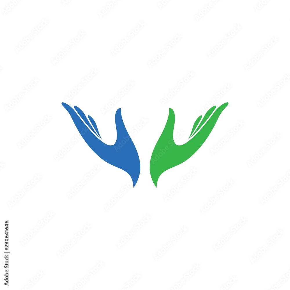 Hand care logo template vector icon Hand care logo template vector icon