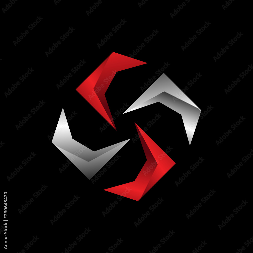 3D water wind spinning turbine logo design vector illustrations 3D water wind spinning turbine logo design vector illustrations
