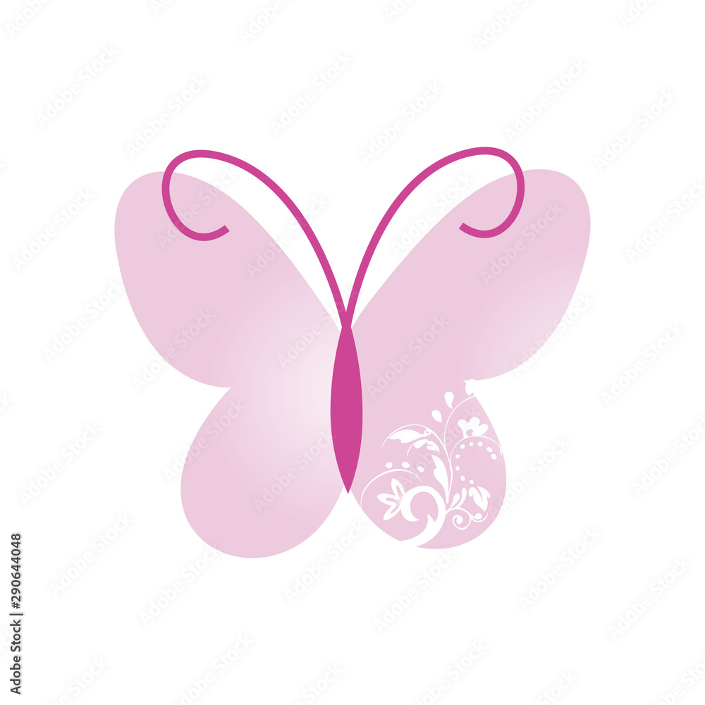 abstract butterflies a Beauty Butterfly logo design template Vector illustration