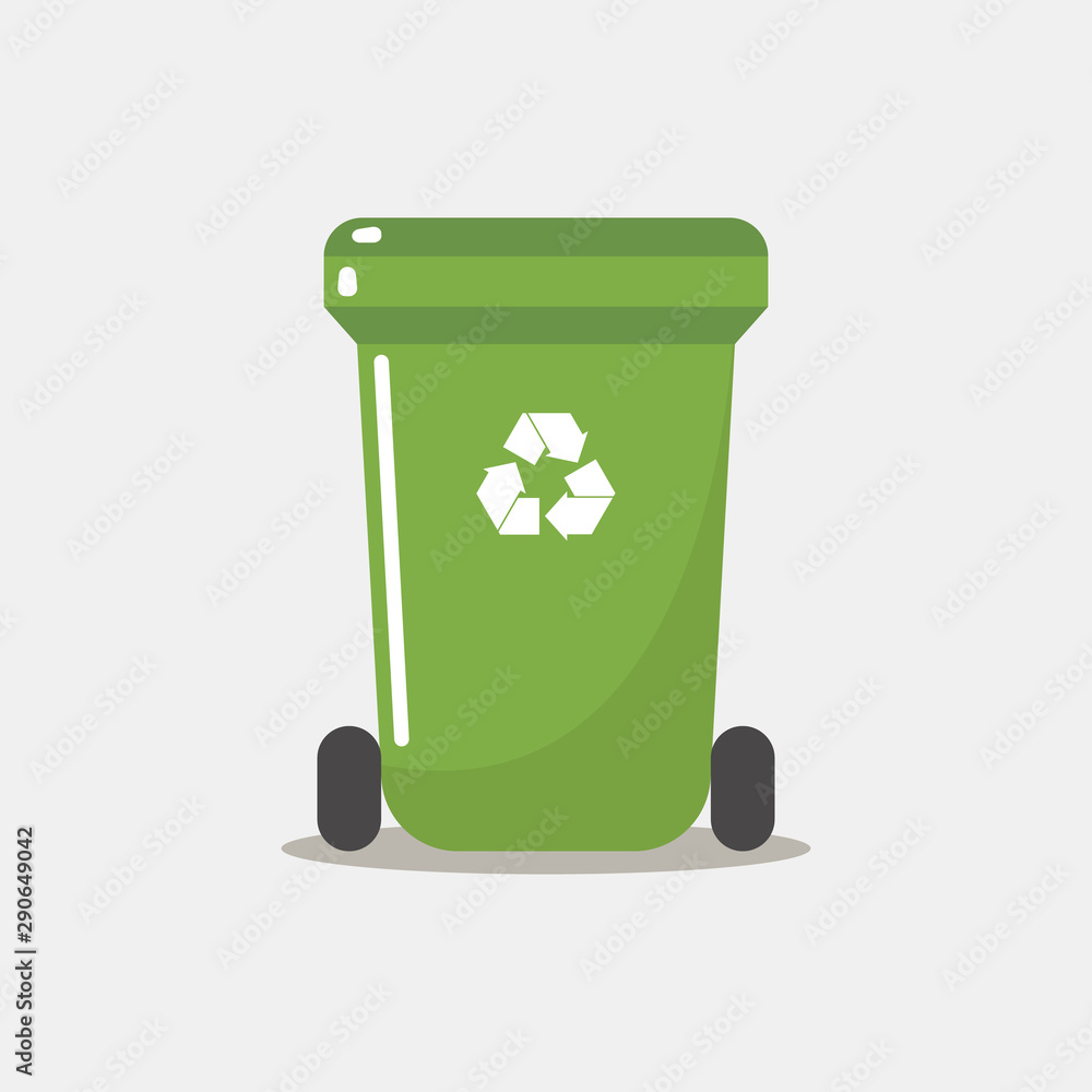 Recycle bin flat style Recycle bin flat style