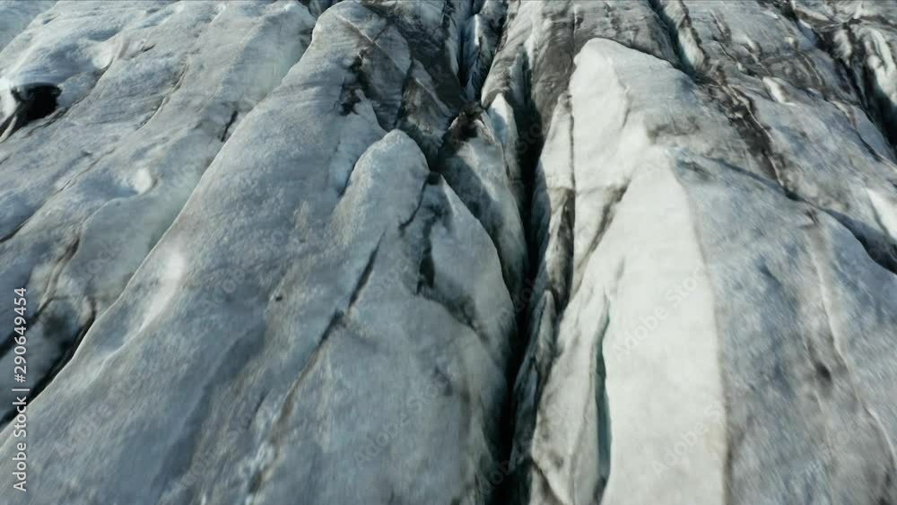 Epic drone hovering over glacier. Epic drone hovering over glacier.