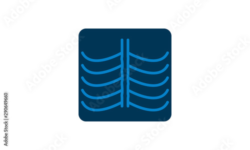 X Ray icon for healthcare or diagnostic services