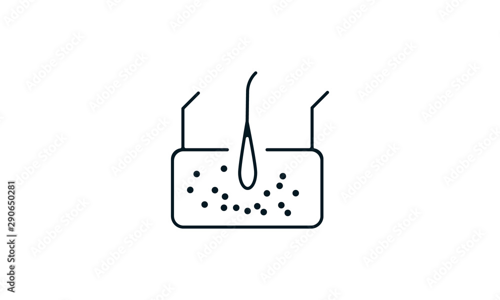 Dermatology icon for skin care or dermatology services Dermatology icon for skin care or dermatology services