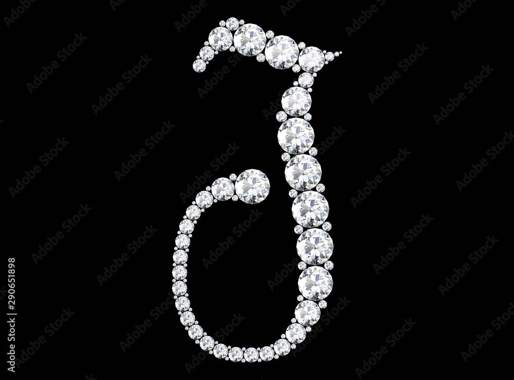 diamond letters with gemstones (high resolution 3D image) diamond letters with gemstones (high resolution 3D image)