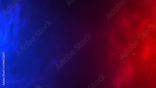 Red fire versus blue ice dynamic abstract background with star vertex swirl movement texture