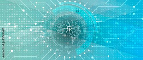 Conceptual technology illustration of artificial intelligence