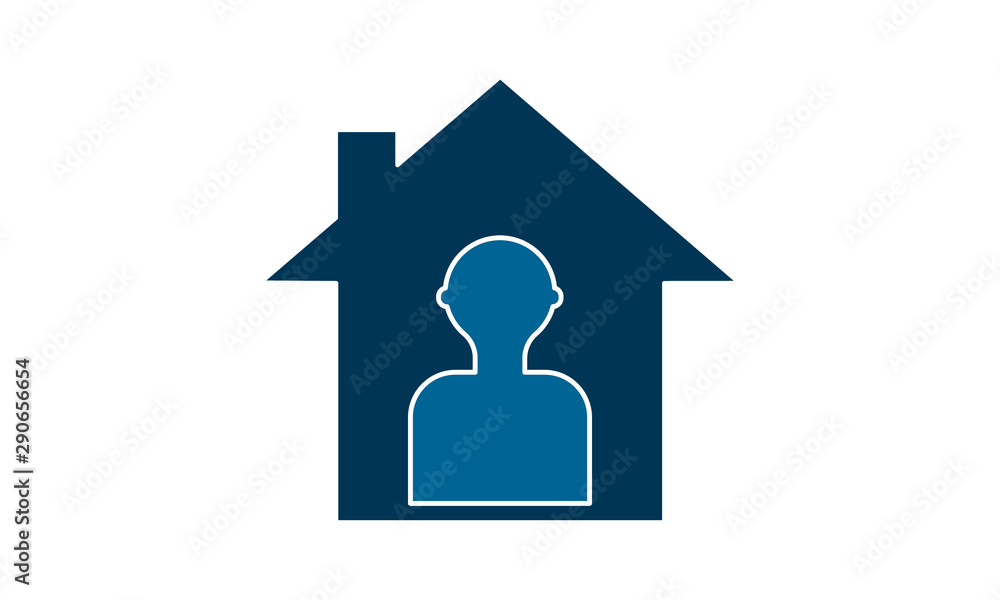 House owner icon for homeownership and real estate services House owner icon for homeownership and real estate services
