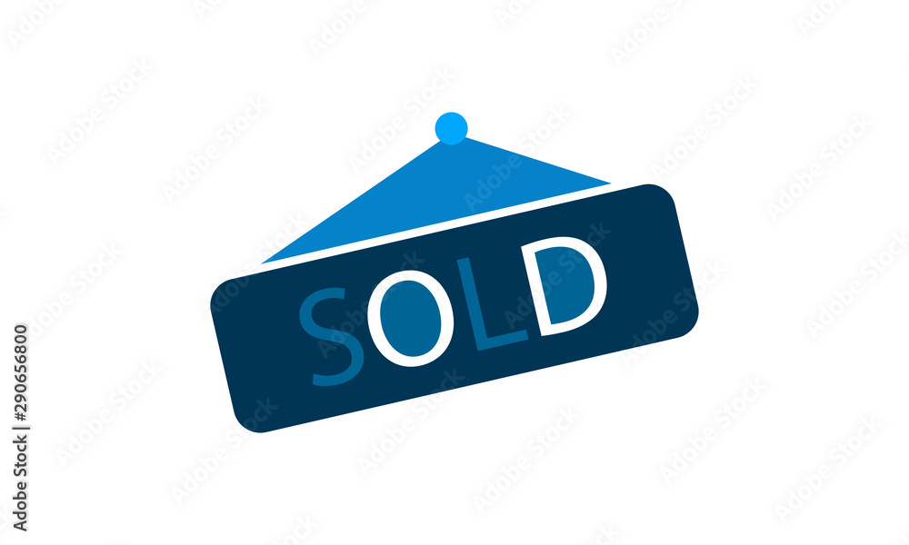 Sold icon for real estate sales or property transactions Sold icon for real estate sales or property transactions