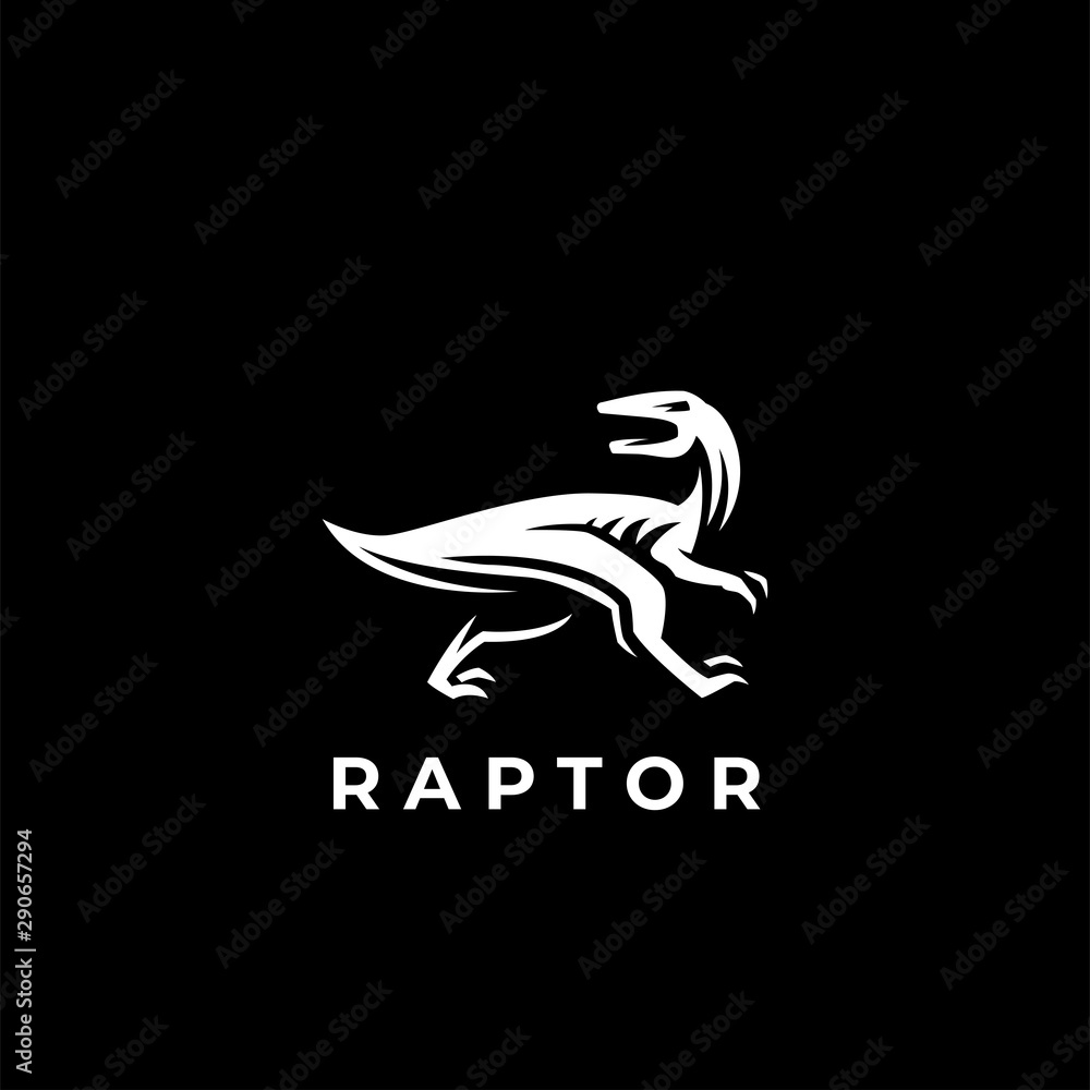 The dinosaur, the raptor - obrazy, fototapety, plakaty 