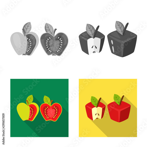 Vector illustration of test and synthetic sign. Collection of test and laboratory stock symbol for web.