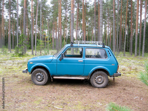 suv in the forest © Evgeniy
