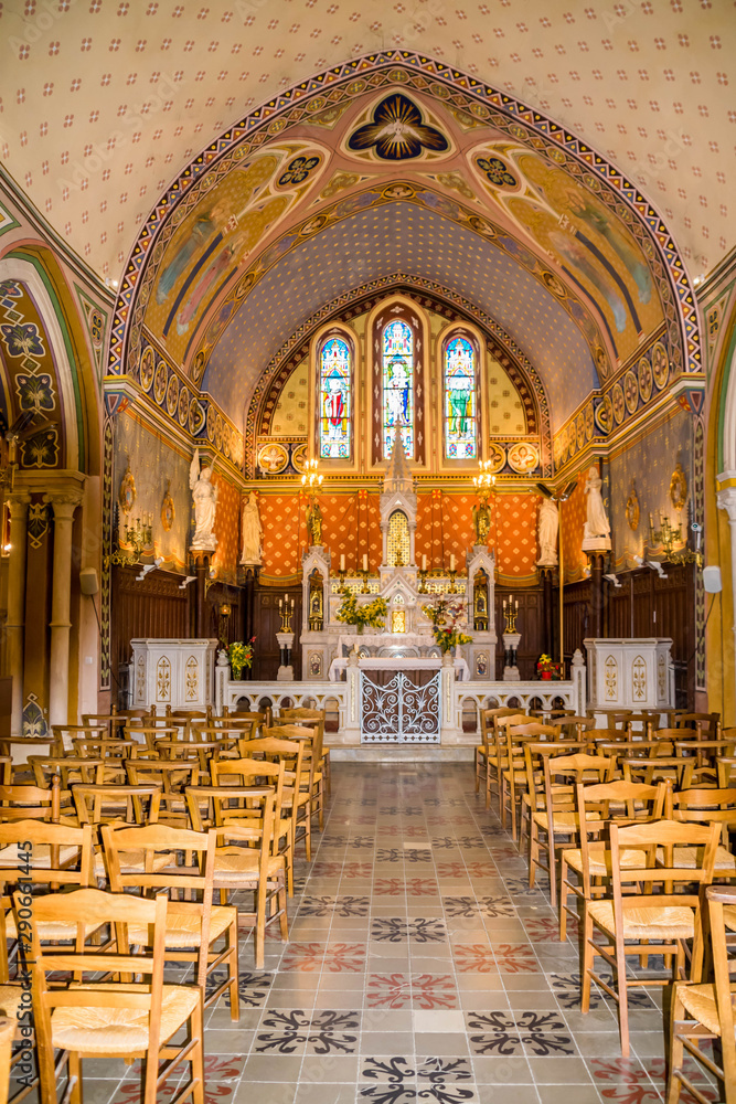 Fototapeta premium Aiguèze, Gard, Occitanie, France.