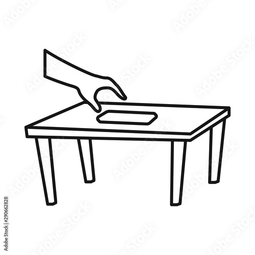 Isolated object of mobile and steal icon. Set of mobile and table stock symbol for web.
