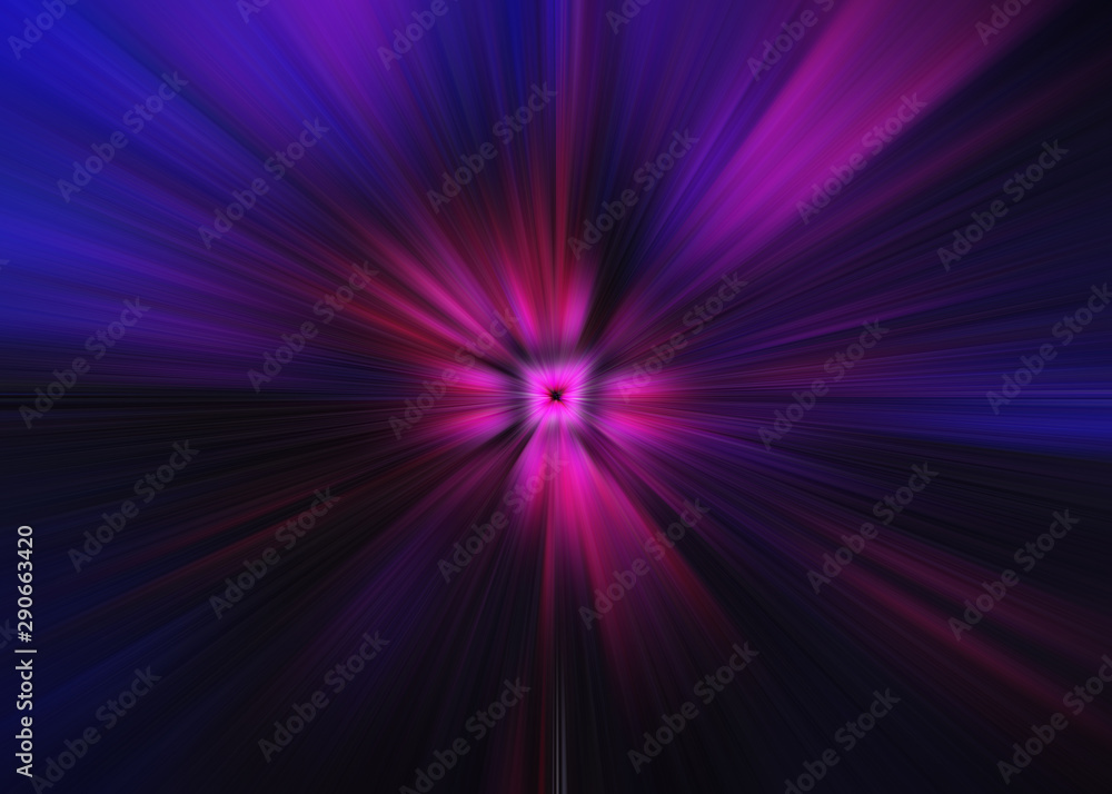 Obraz premium Light explosion star with glowing particles and lines. Beautiful abstract rays background.