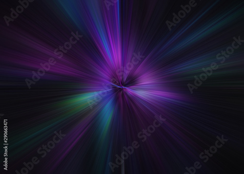 Fototapeta Naklejka Na Ścianę i Meble -  Light explosion star with glowing particles and lines. Beautiful abstract rays background.